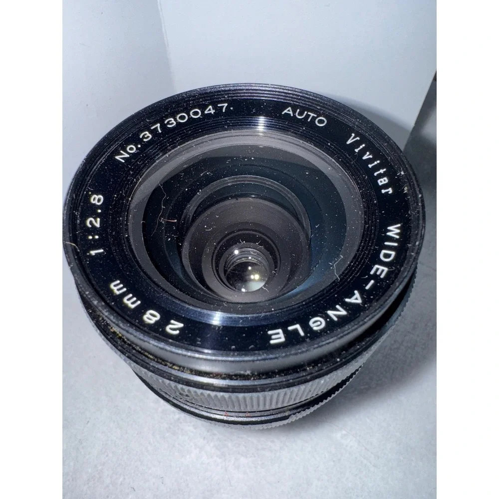 Vivitar Auto 28mm Telephoto Lens VTG Camera Lens W/Auto Focus TeleConverter 2x1